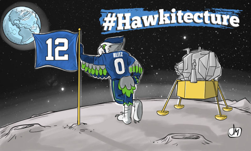 Seattle Seahawks cartoons