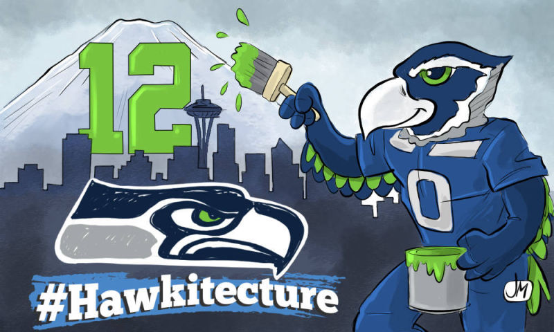 Seattle Seahawks cartoons
